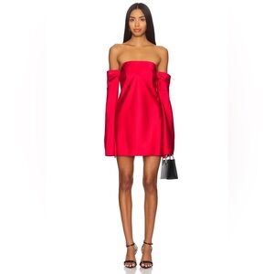 ANIYE BY VERA MINI DRESS IN RED HOT